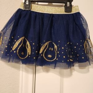 Adorable Peanuts Snoopy navy and gold skirt. Size 3T.